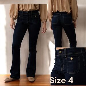 American Eagle Outfitters Blue Flare Wide Leg Jeans